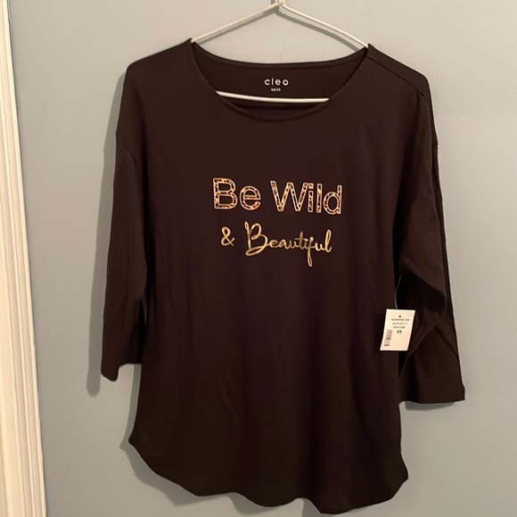 Cleo black t-shirt size XS new with tag! - Picture 2 of 12